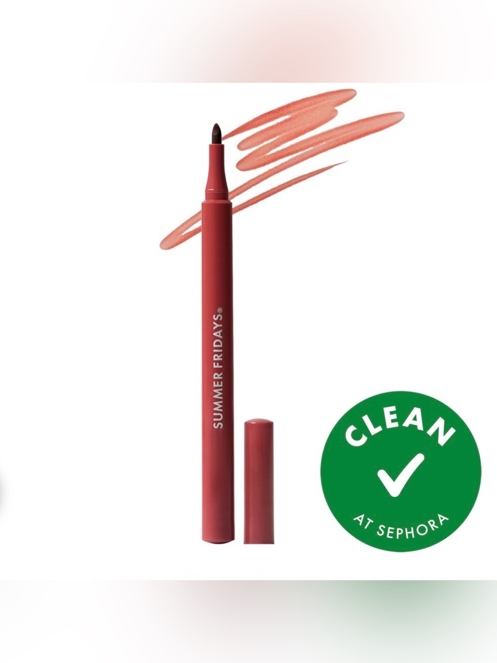 Summer Fridays Flushed Lip Stain 12H Long Lasting Lip Tint - Maple